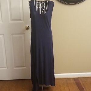 🌻Navi ribbed maxi dress